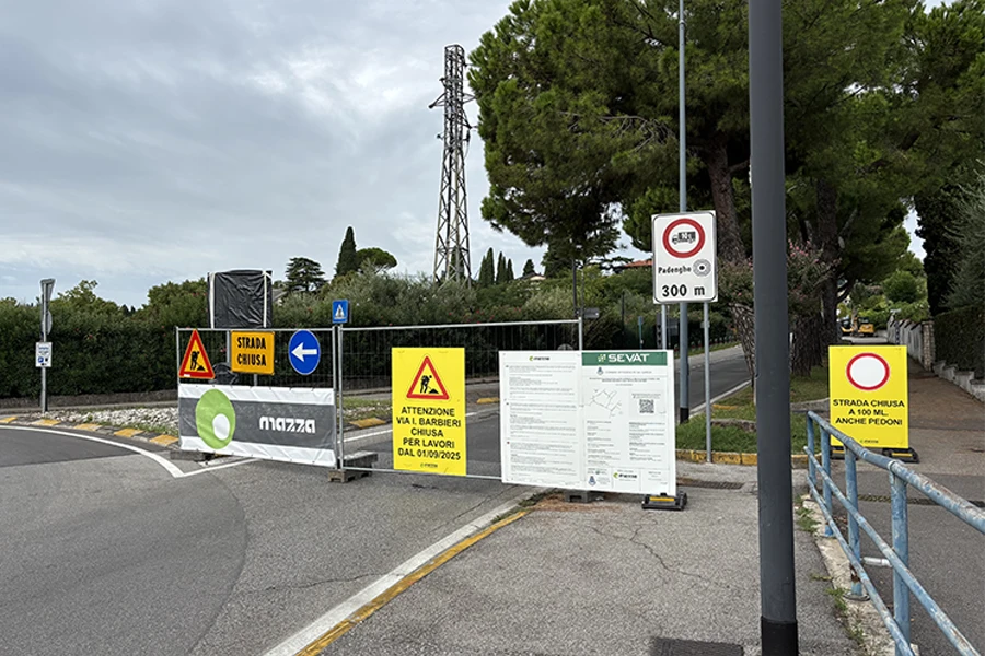 Padenghe cantiere per regimazione delle acque bianche