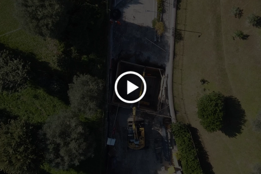Armatura e getto delle fondazioni dei muri video 1