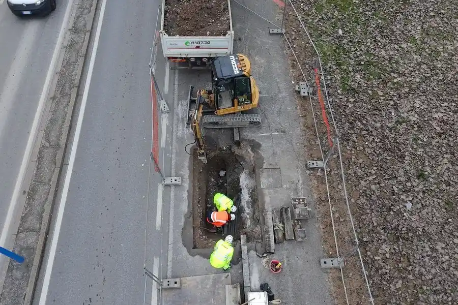 Cantiere perdita gas