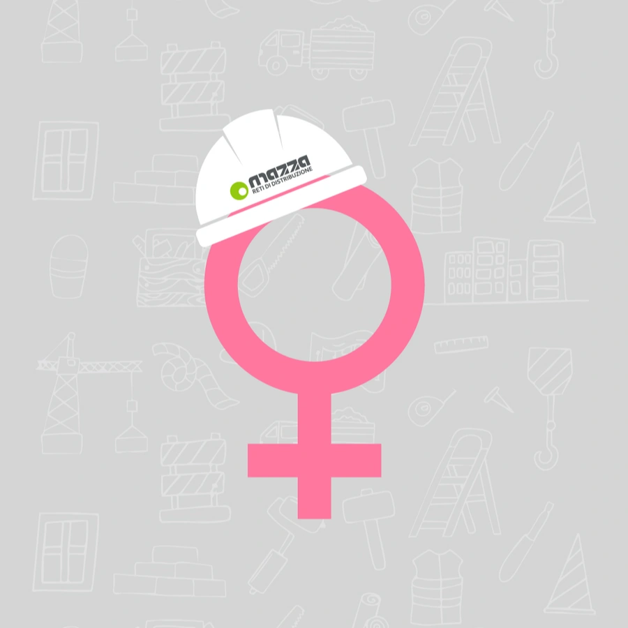 Donna in cantiere stemma
